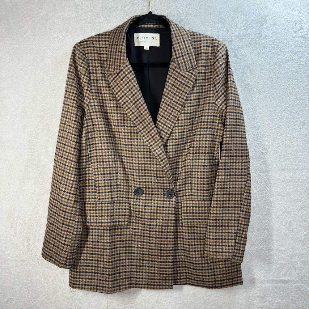 Promesa Women's Oversized Dark Academia Equestrian Casual Blazer NWOT Large